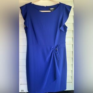 DKNY Royal Blue Midi Dress